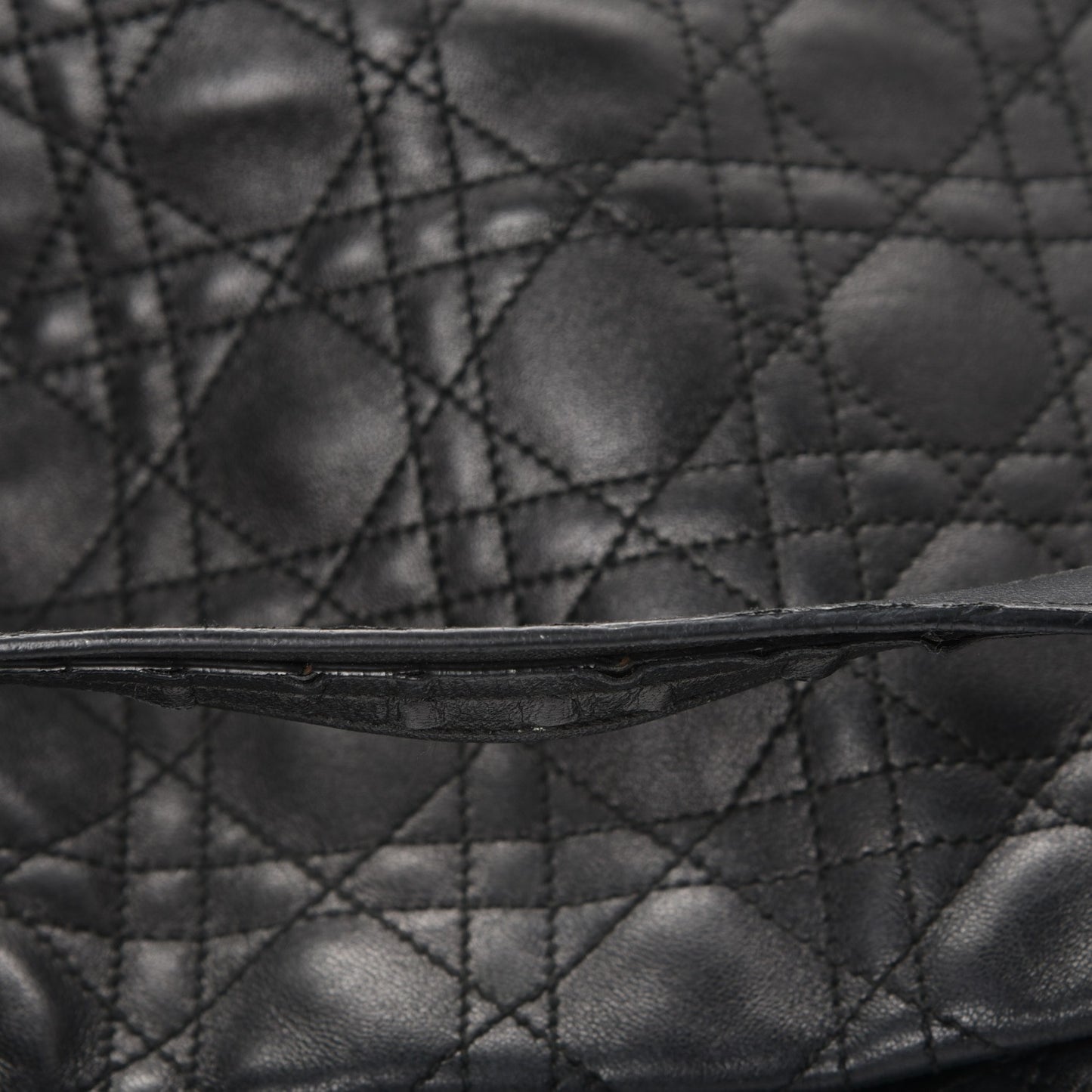 Lambskin Cannage Dior Soft Shopping Tote Black