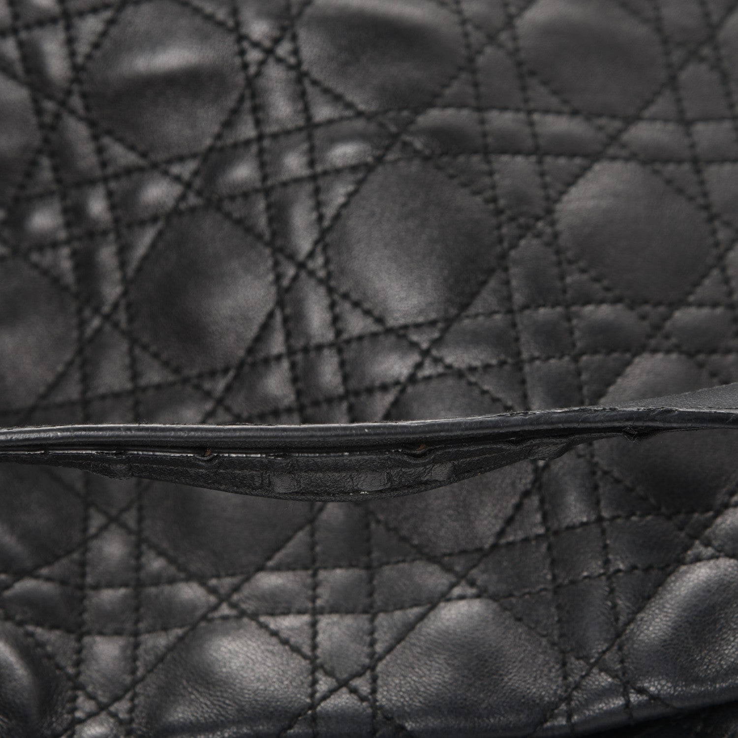 Christian Dior Lambskin Cannage Dior Soft Shopping Tote Black 11 of 17