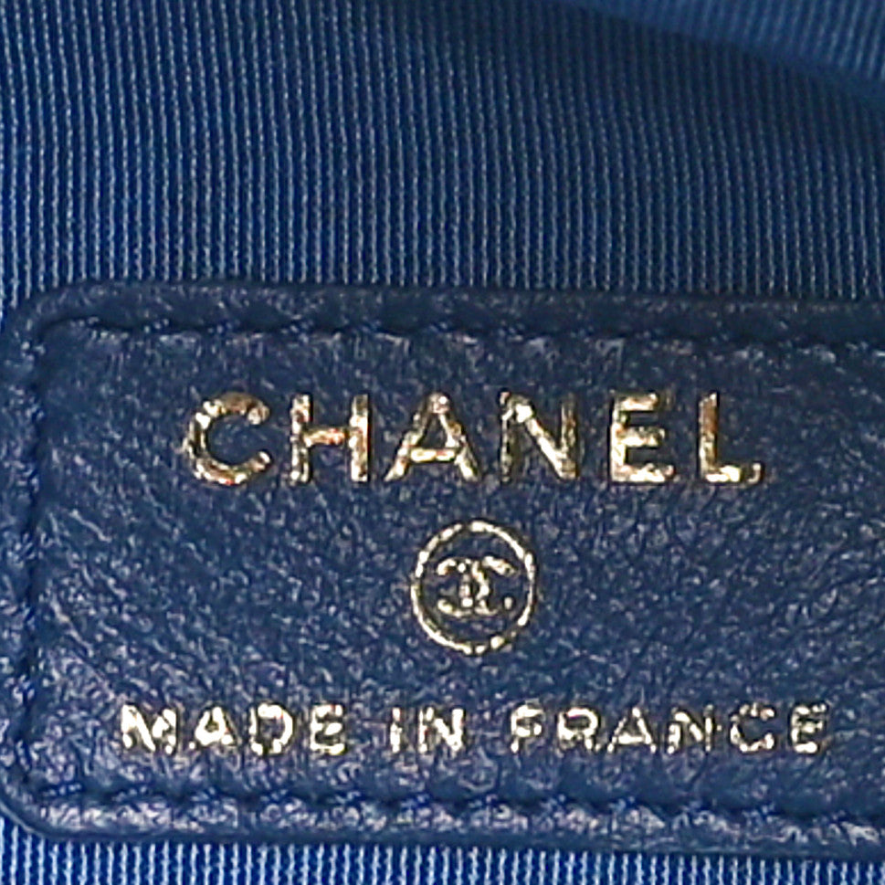Chanel Denim Quilted Mood Mini Bucket With Chain Blue Multicolor 6 of 11