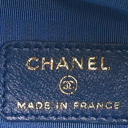 Chanel Denim Quilted Mood Mini Bucket With Chain Blue Multicolor 6 of 11