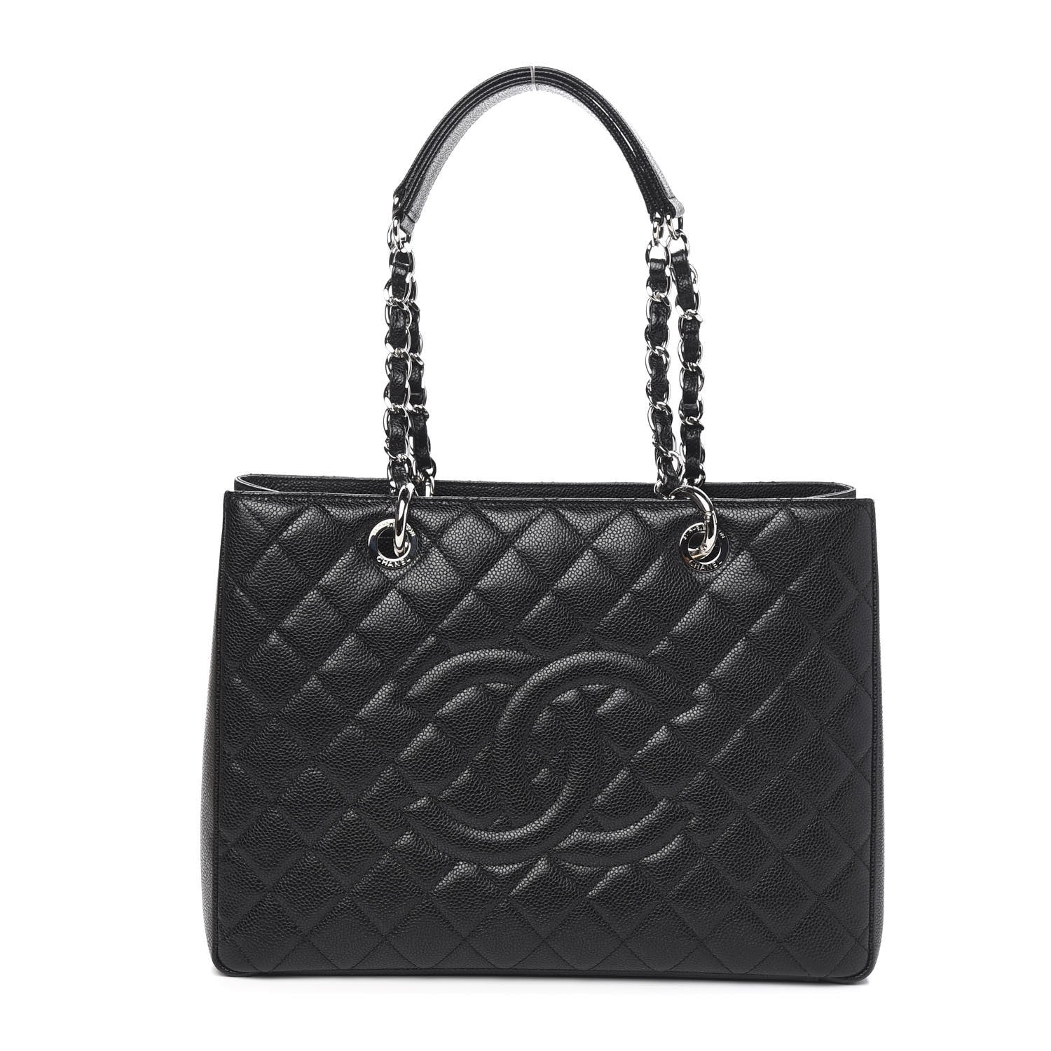 Chanel Caviar Quilted Grand Shopping Tote GST Black 1 of 10