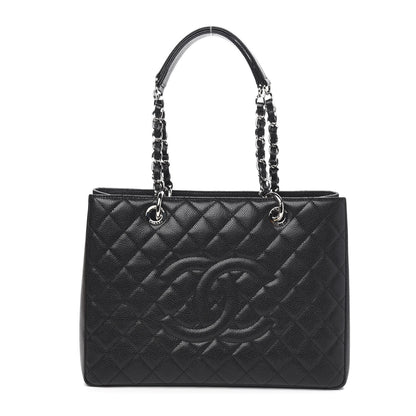 Chanel Caviar Quilted Grand Shopping Tote GST Black 1 of 10