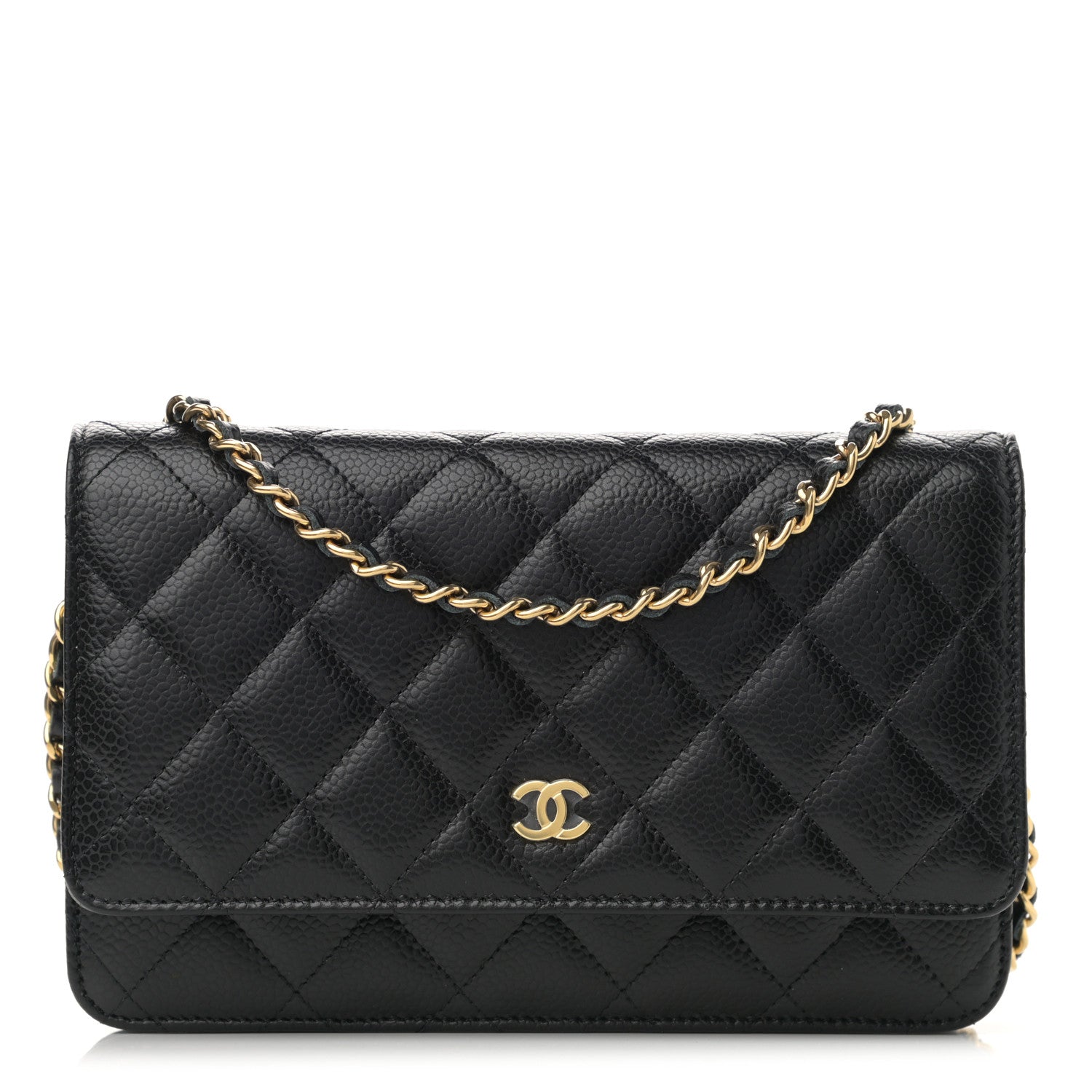Chanel Caviar Quilted Wallet On Chain WOC Black 1 of 11