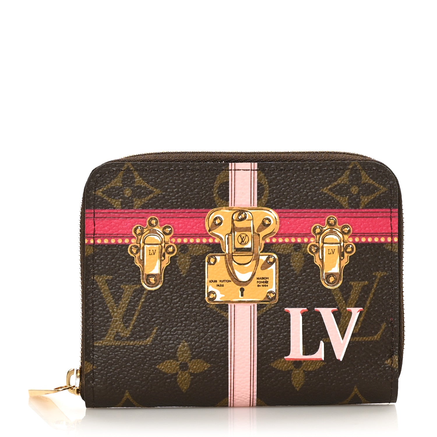 Louis Vuitton Monogram Summer Trunks Zippy Coin Purse 1 of 6