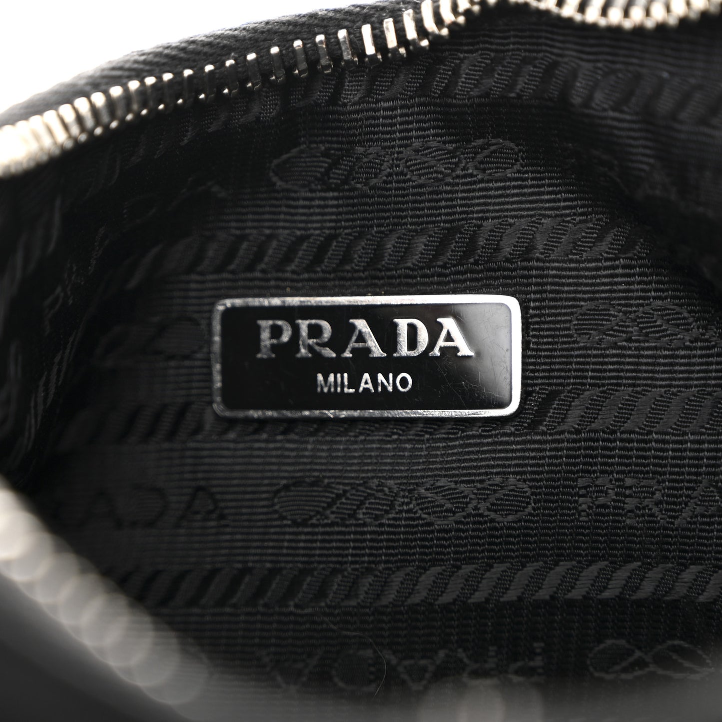 Tessuto Nylon Saffiano Mini Re-Edition 2005 Bag Black