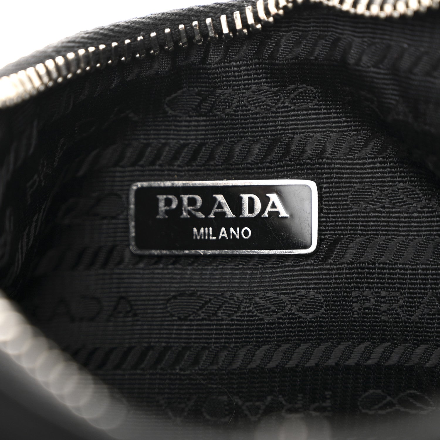 Prada Tessuto Nylon Saffiano Mini Re-Edition 2005 Bag Black 6 of 11