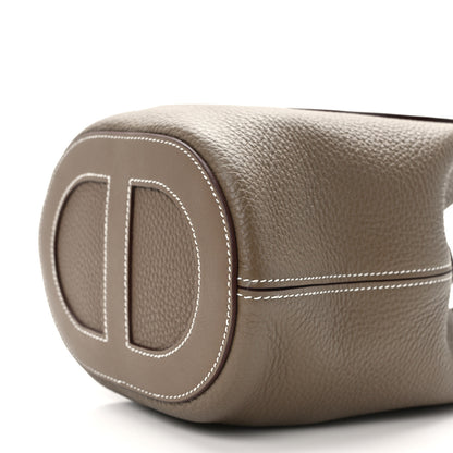 Hermes Taurillon Clemence Swift In-The-Loop 18 Bag Etoupe 10 of 13