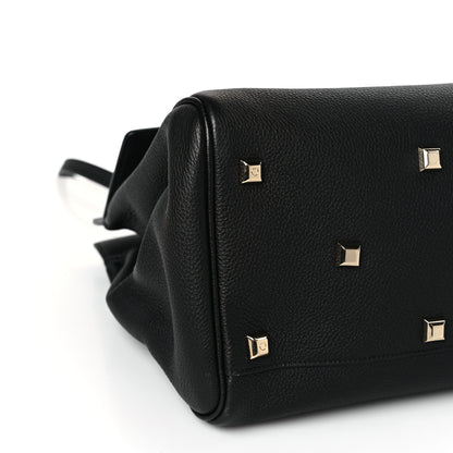 Salvatore Ferragamo Calfskin Large The Studio Bag Black 8 of 9