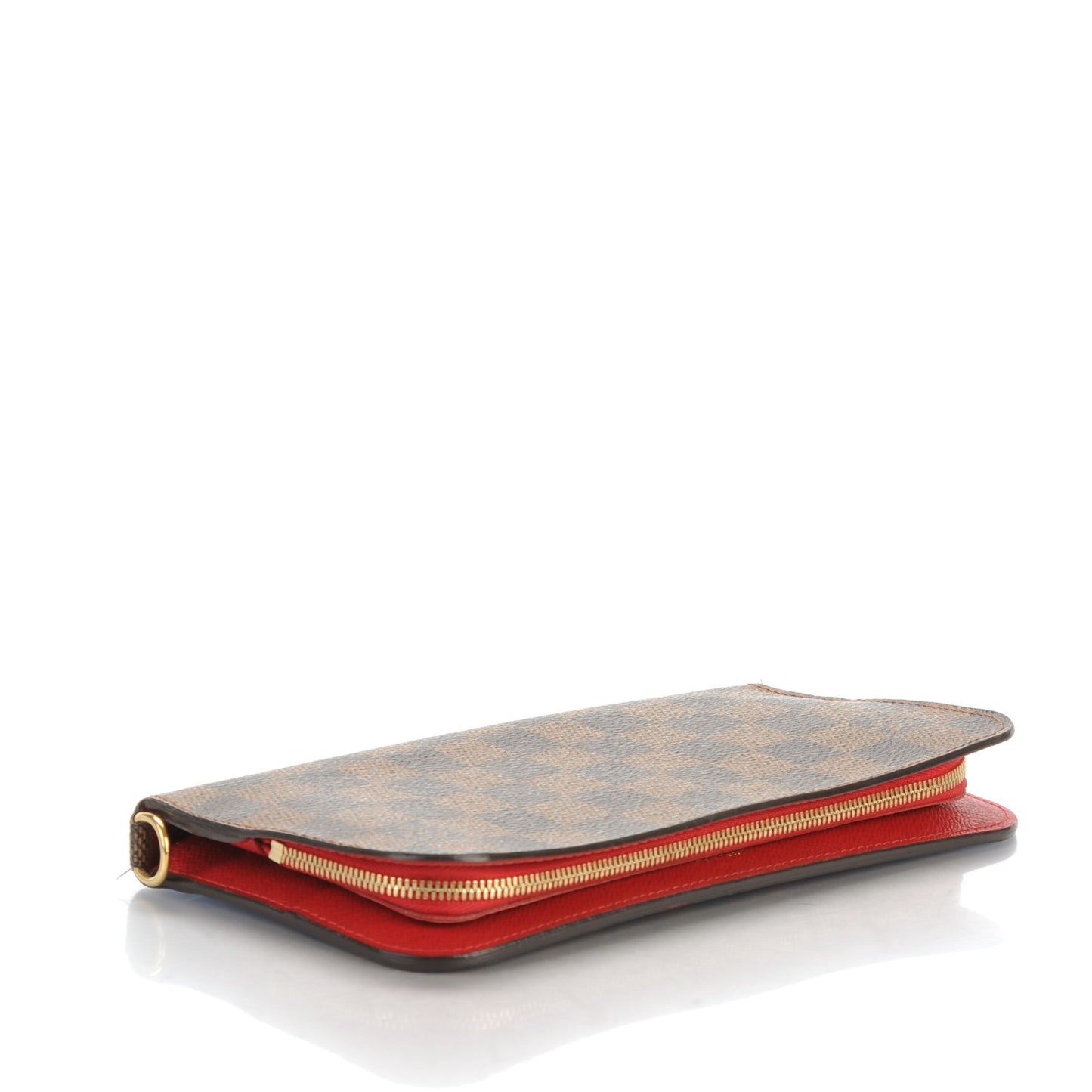 Damier Ebene Insolite Wallet Rouge