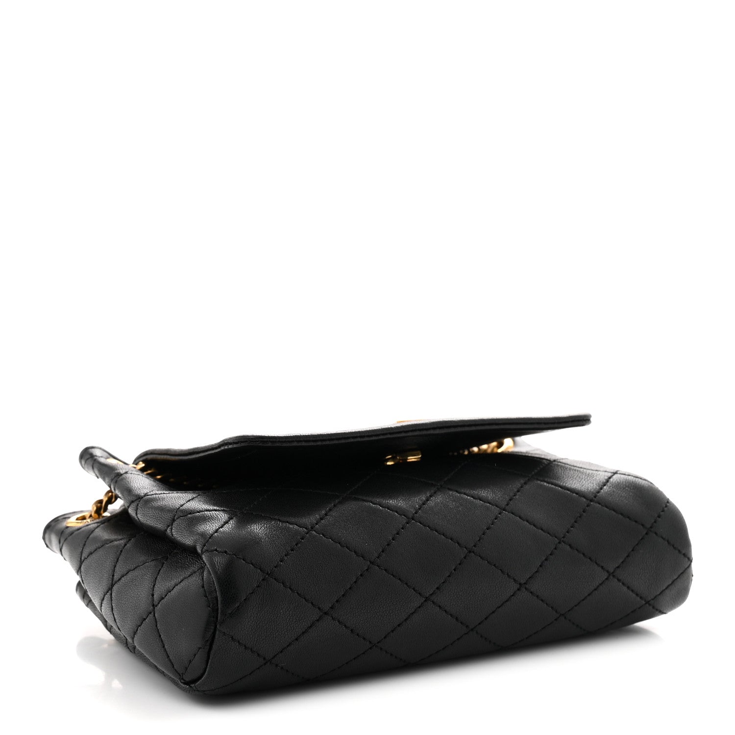 Saint Laurent Lambskin Quilted Monogram Mini Nolita Black 4 of 10