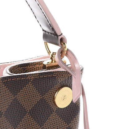 Louis Vuitton Damier Ebene Caissa Hobo Rose Ballerine 7 of 11