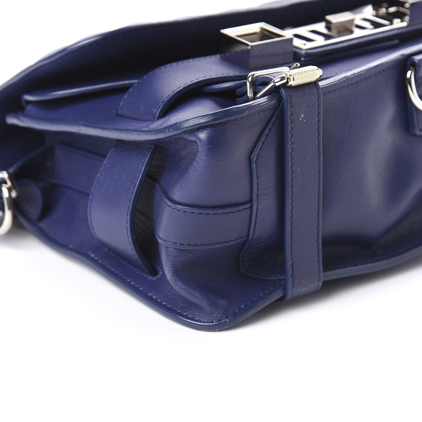 Lambskin Quilted PS11 Classic Shoulder Bag Purple