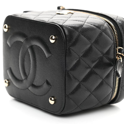 Chanel Caviar Quilted Small CC Vanity Case Black 8 of 8