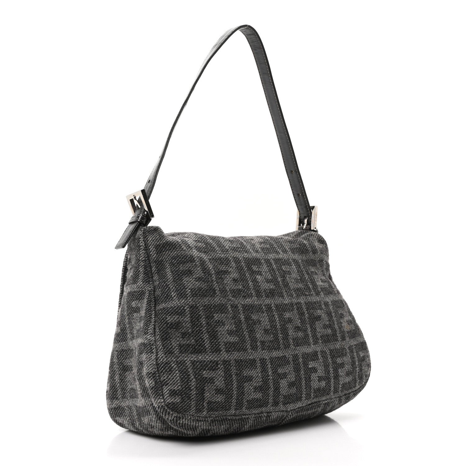 Fendi Wool Zucca Mama Baguette Grey 5 of 17