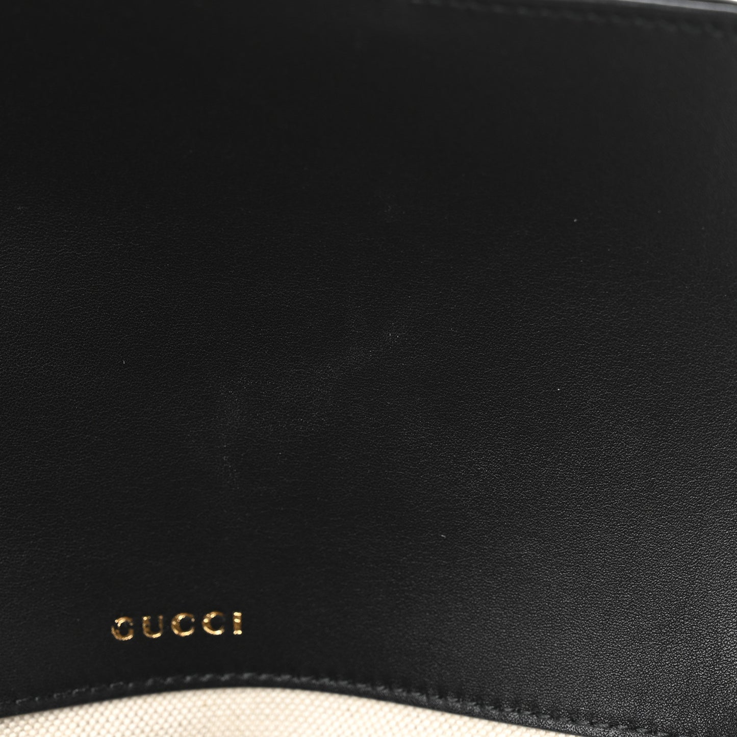 GG Supreme Monogram Horsebit 1955 Soft Small Shoulder Bag Beige Black