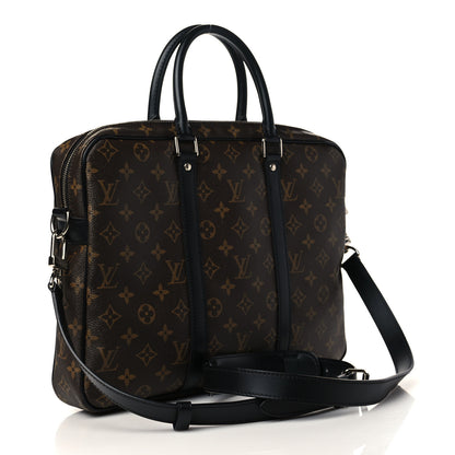 Louis Vuitton Monogram Macassar Porte-Documents Voyage PM 5 of 13