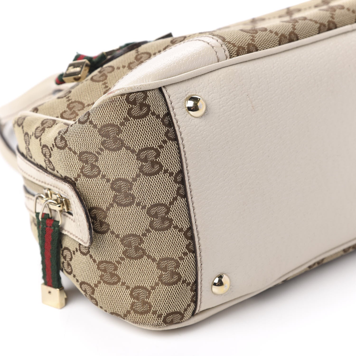 Gucci Monogram Small Princy Satchel Off White 5 of 13
