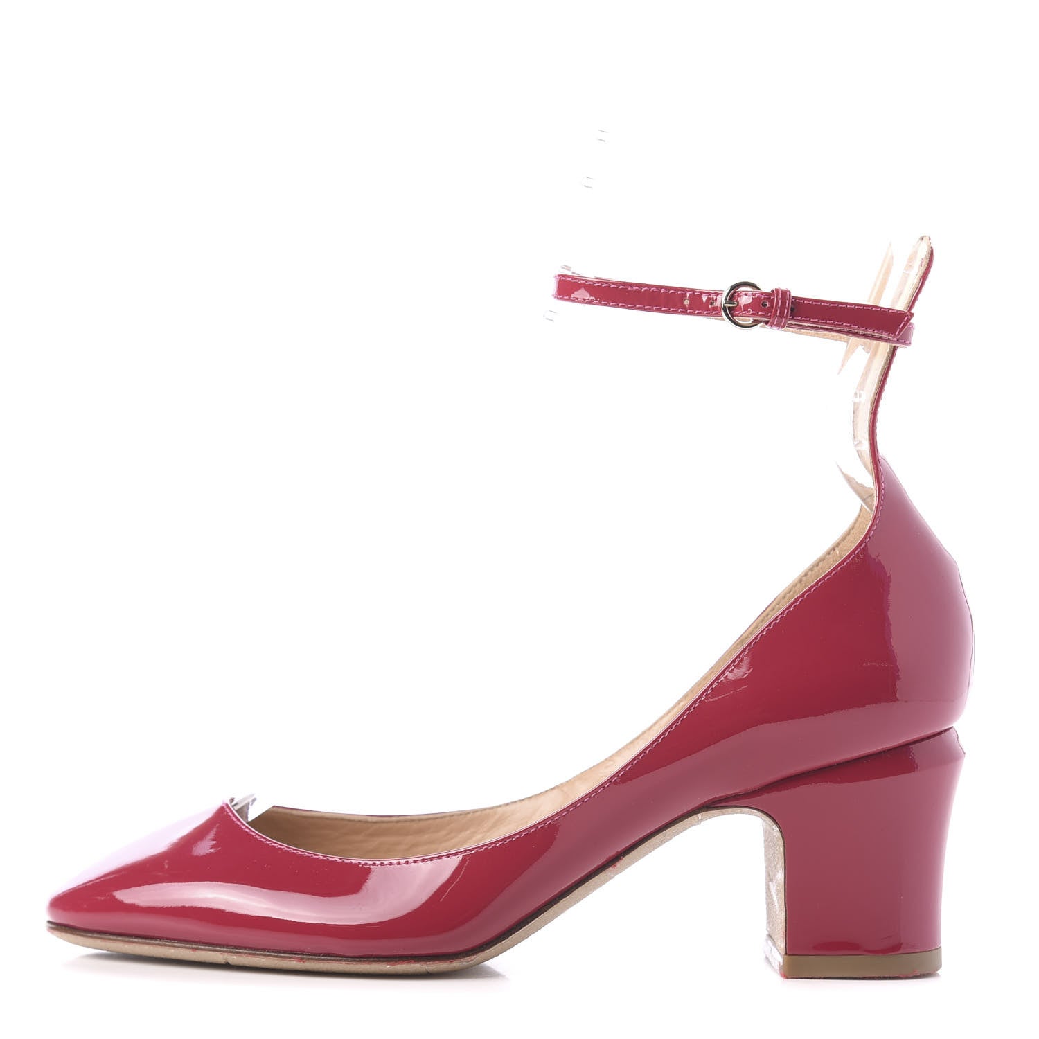 Valentino Garavani Patent Tan-Go Mary Jane 60mm Pumps 36 Deep Cyclamin 1 of 9