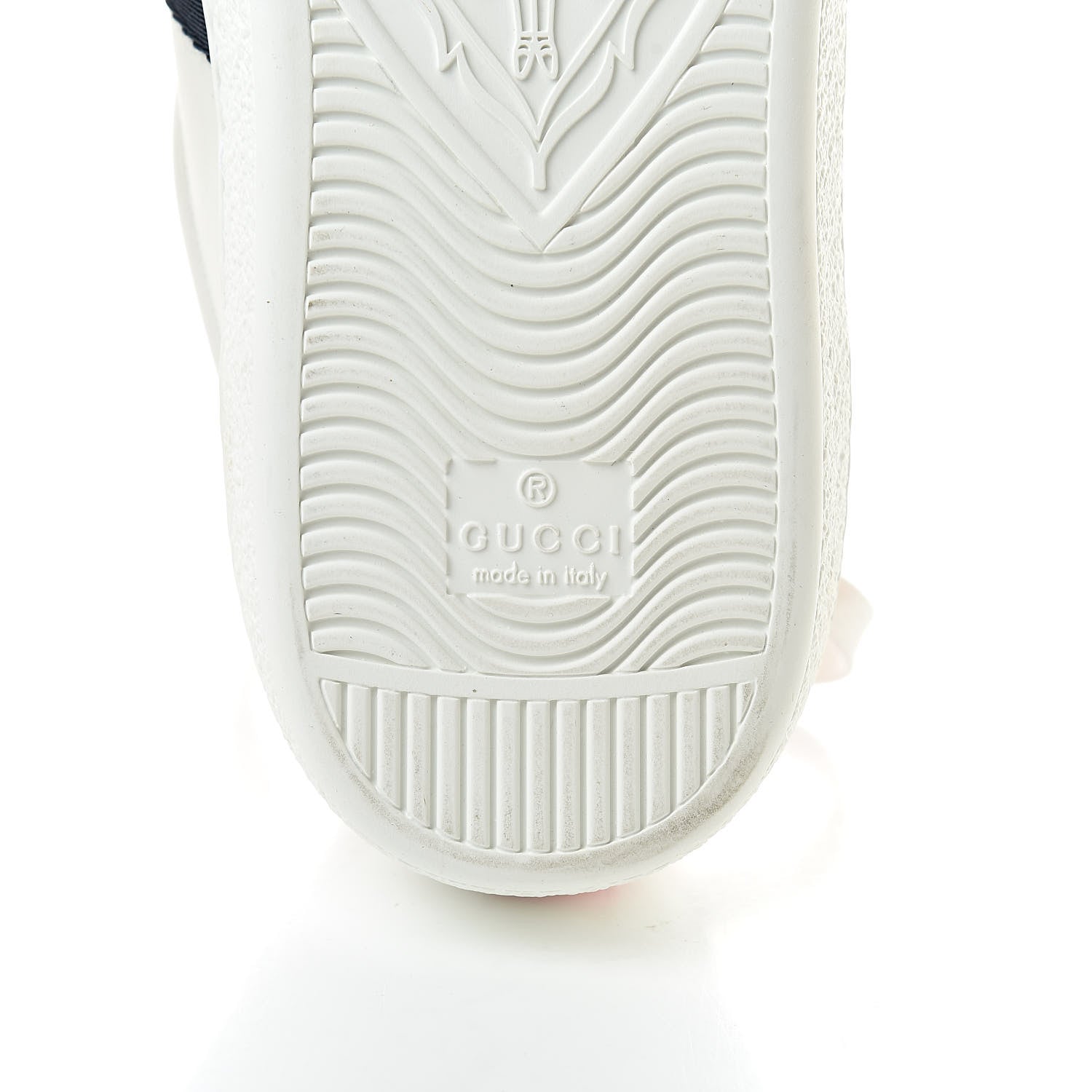 Gucci Calfskin Ayers Web Blind for Love Embroidered Mens Ace Sneakers 6.5 White 8 of 12