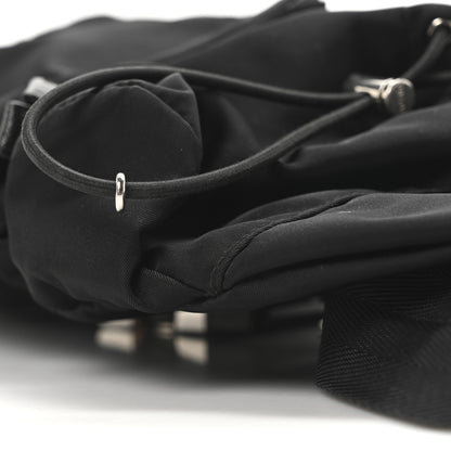 Prada Nylon Metal Triple Pocket Belt Bag Black 10 of 10