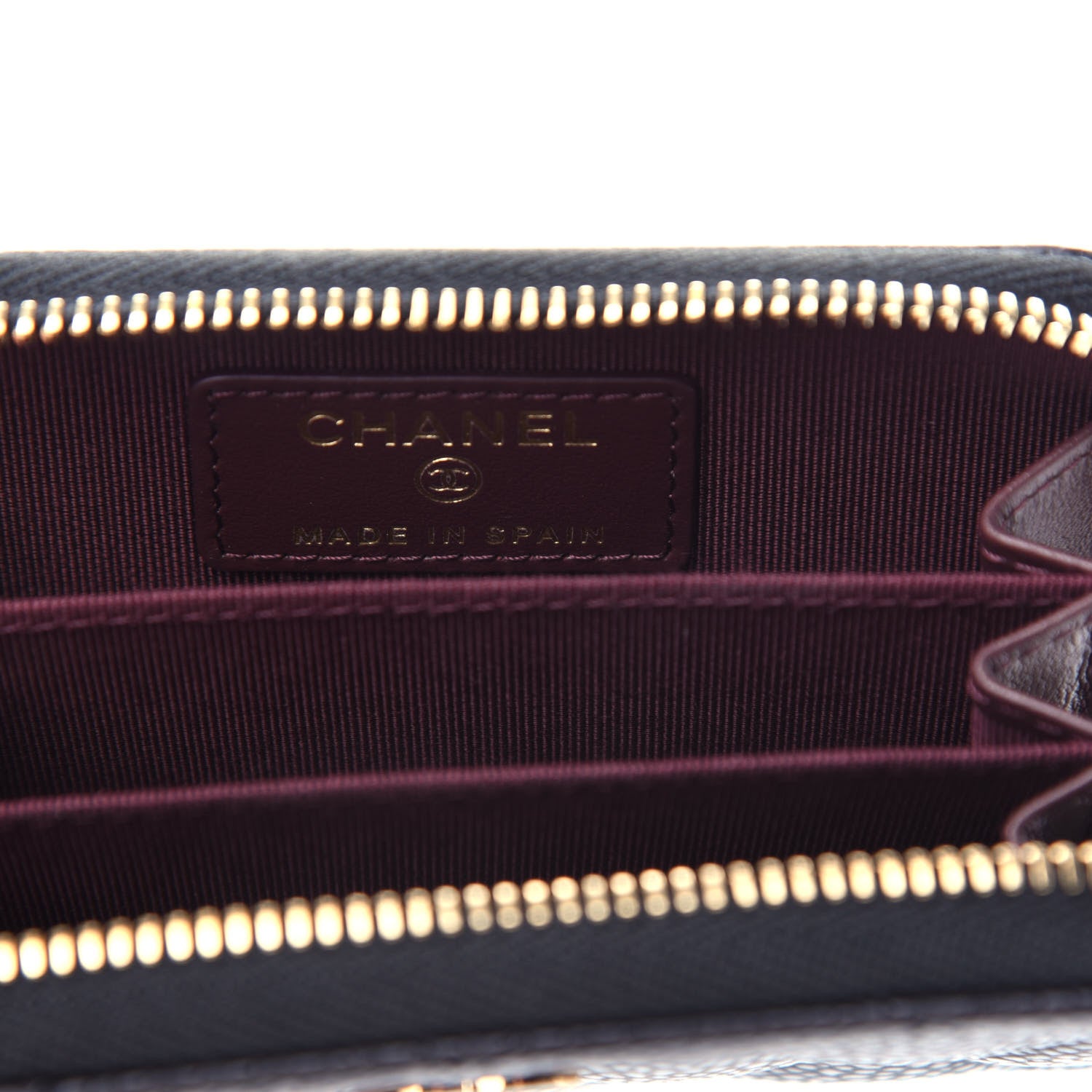 Chanel Caviar Quilted Zip Coin Purse Black 6 of 8