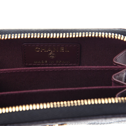 Chanel Caviar Quilted Zip Coin Purse Black 6 of 8