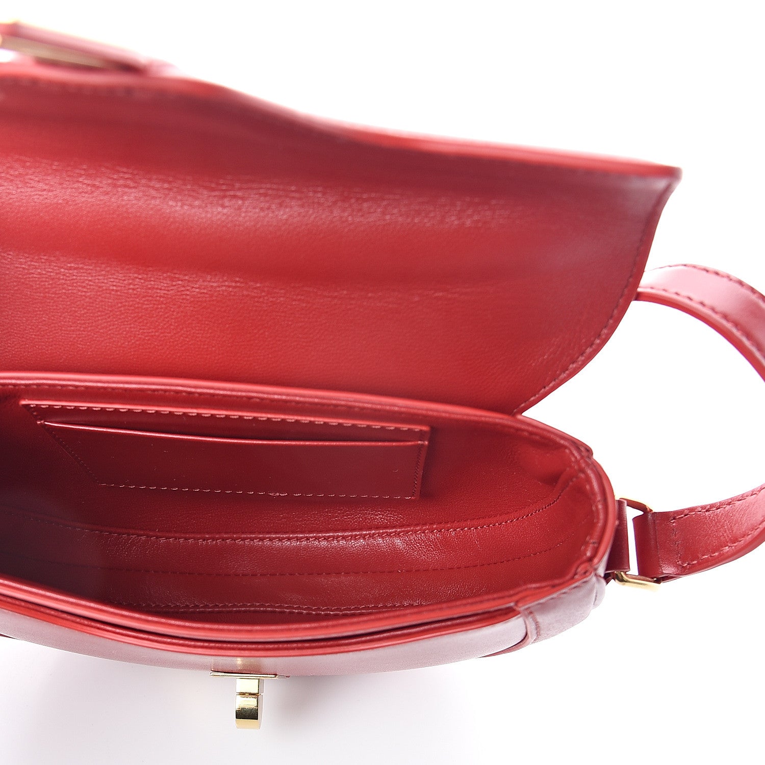 Celine Satinated Calfskin Besace Small 16 Red 4 of 8
