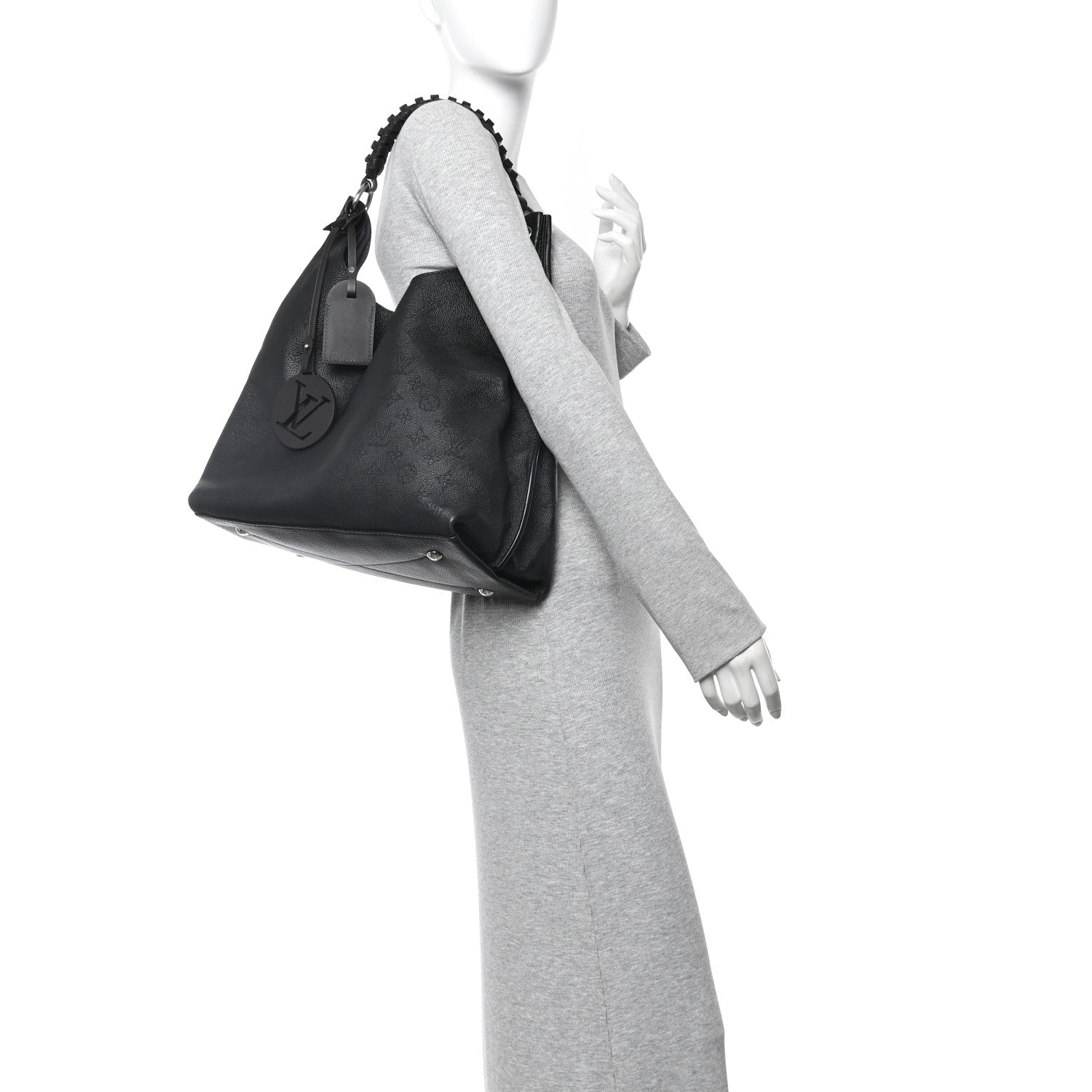 Louis Vuitton Mahina Carmel Hobo Black 2 of 9