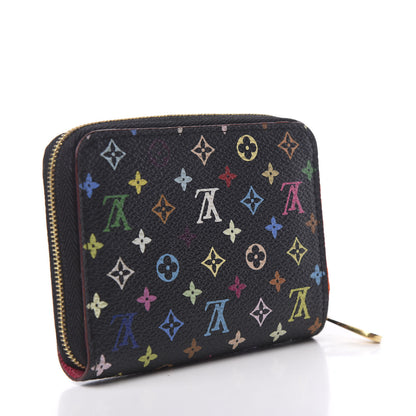 Louis Vuitton Monogram Multicolor Zippy Coin Purse Black Grenade 2 of 5