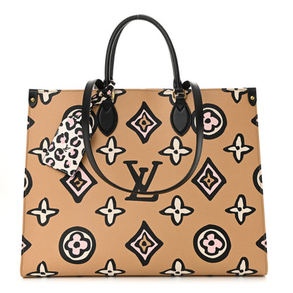 Louis Vuitton Monogram Giant Wild At Heart Onthego GM Arizona 1 of 9