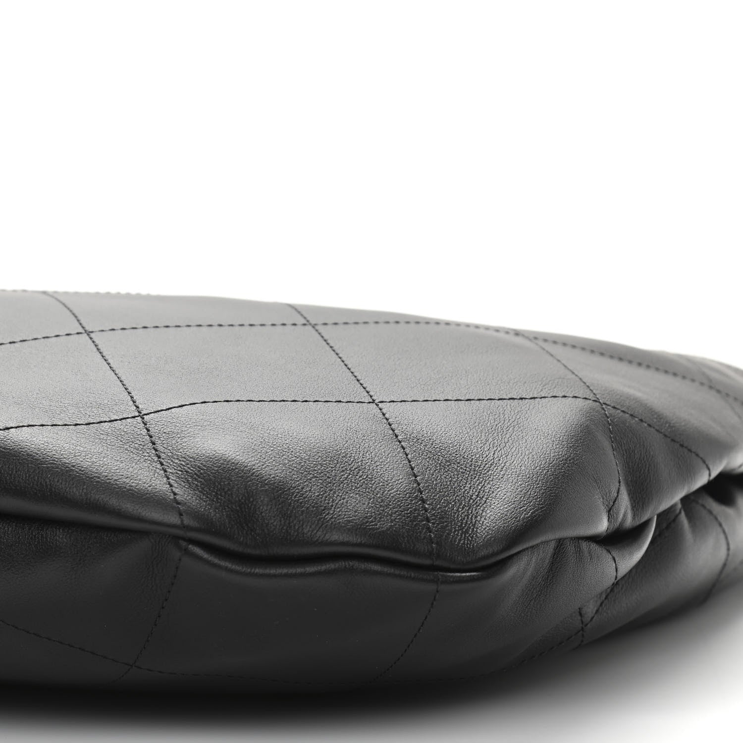 Chanel Calfskin Quilted Maxi Chain Hobo Black 10 of 11
