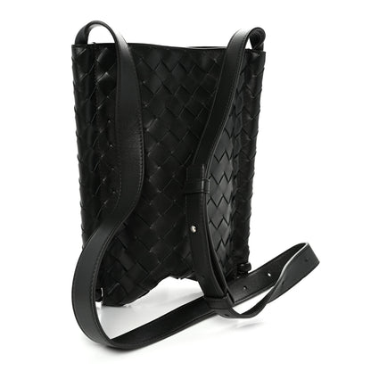 Bottega Veneta Nappa Intrecciato Small Flat Loop Messenger Black 3 of 9