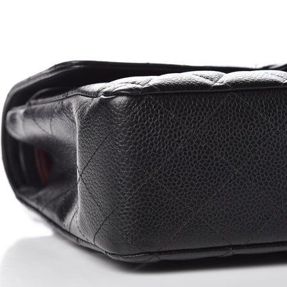 Chanel Caviar Quilted Medium Double Flap Black 8 of 10