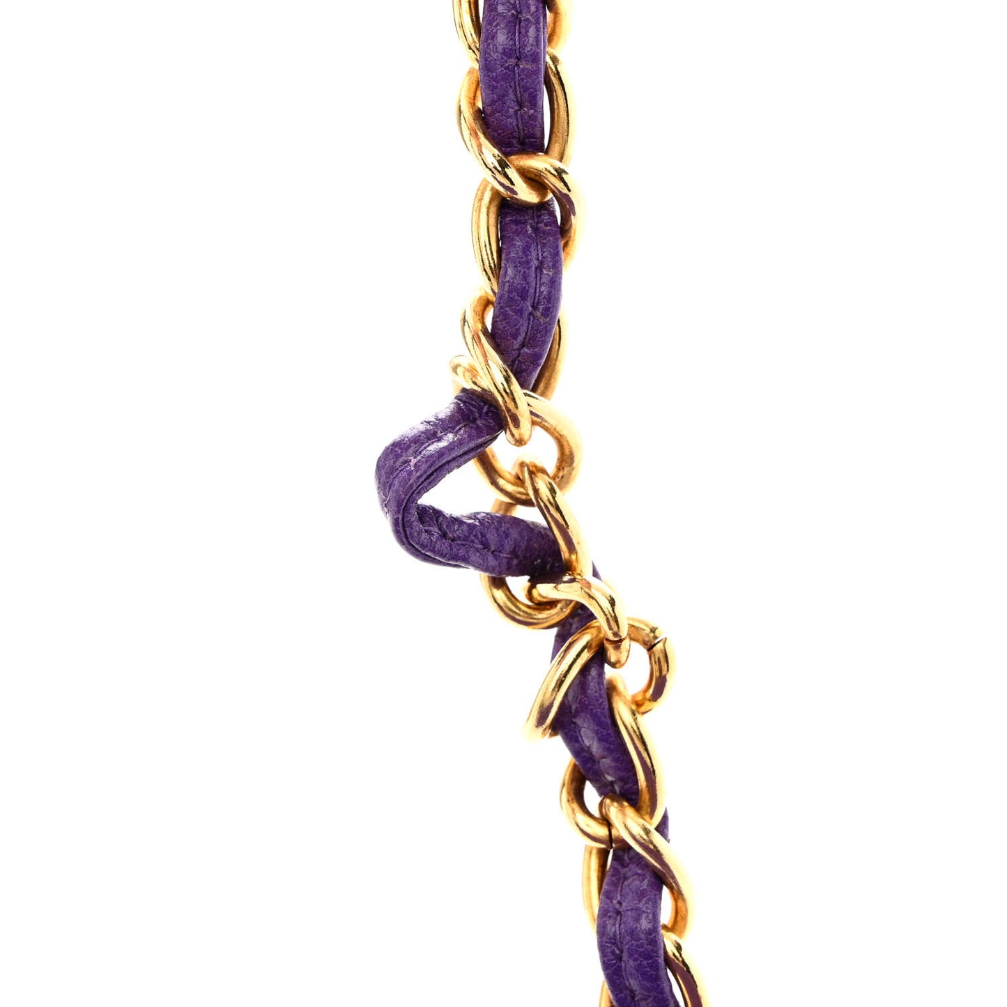 Satin Quilted Flap Shoulder Bag Purple