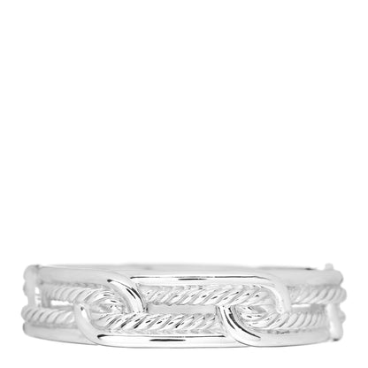 David Yurman Sterling Silver Diamond Labyrinth Link Bracelet 3 of 4