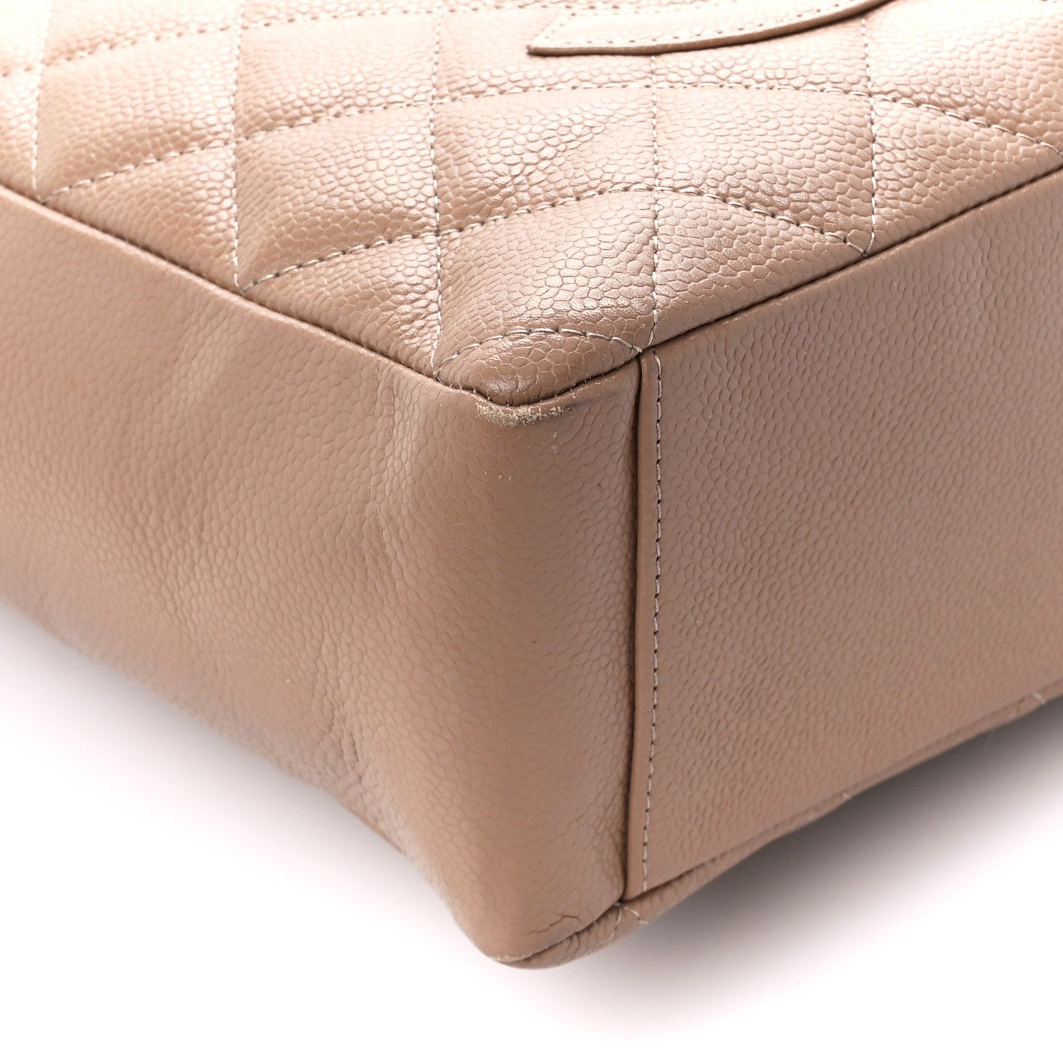 Chanel Caviar Quilted Petit Shopping Tote PST Beige 10 of 13
