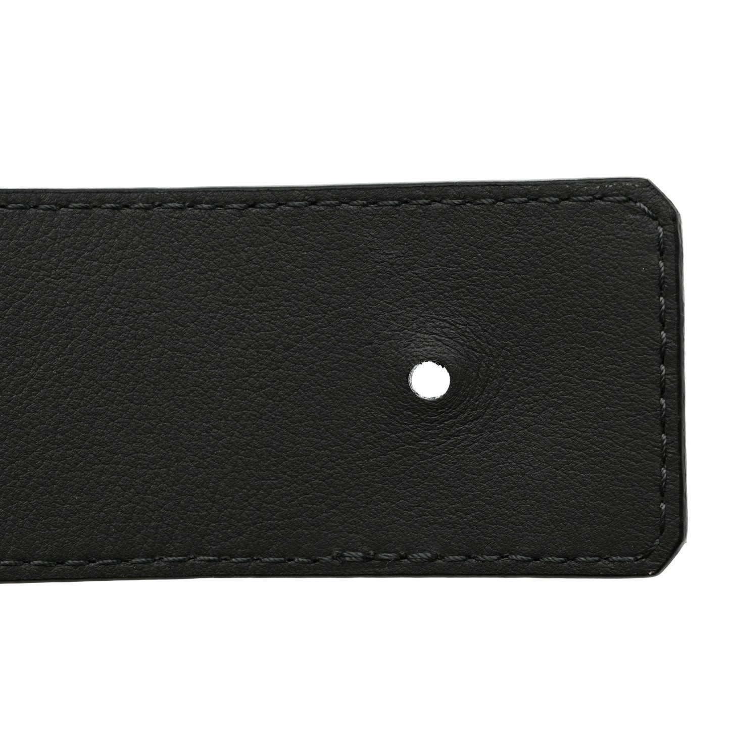Calfskin 40mm Damier LV Initiales Reversible Belt 95 38 Gray Black