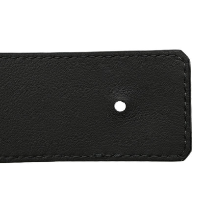 Louis Vuitton Calfskin 40mm Damier LV Initiales Reversible Belt 95 38 Gray Black 4 of 8