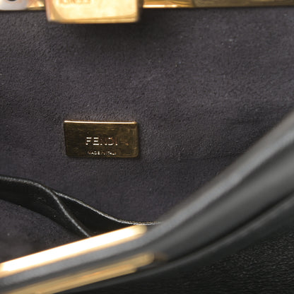 Fendi Nappa Micro Peekaboo Iconic Satchel Black 7 of 14