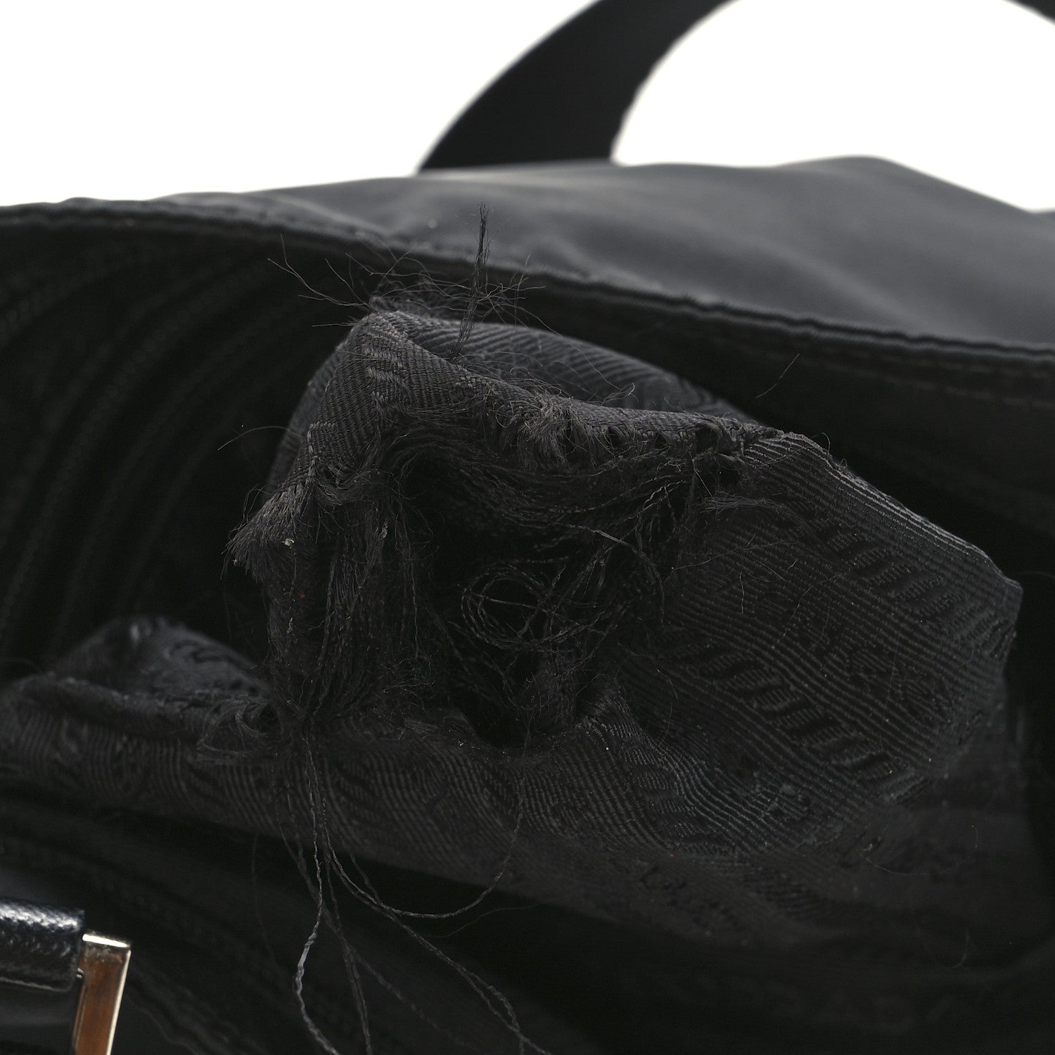 Prada Tessuto Nylon Flat Messenger Bag Black 12 of 12