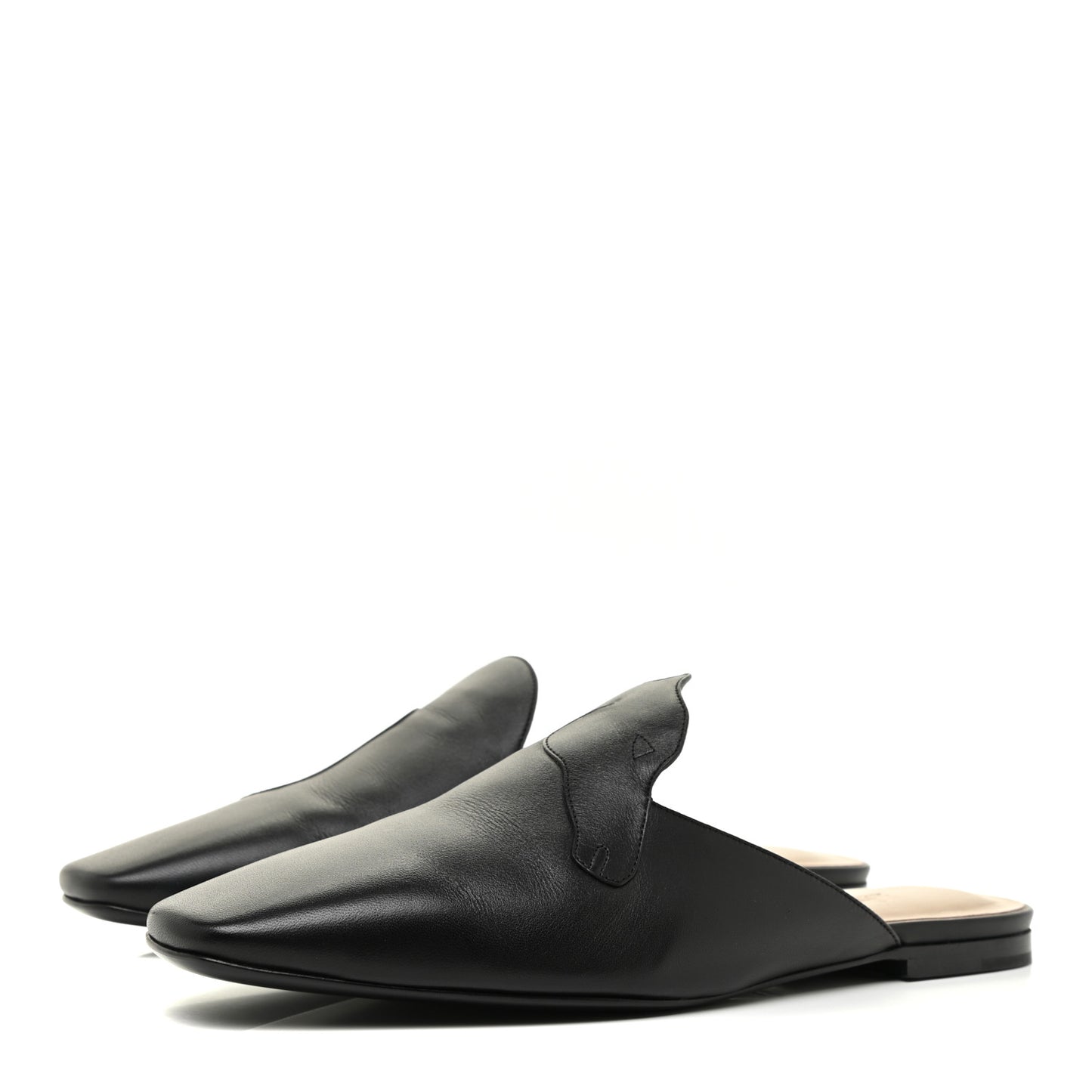 Calfskin Tangeria Mules 38 Black