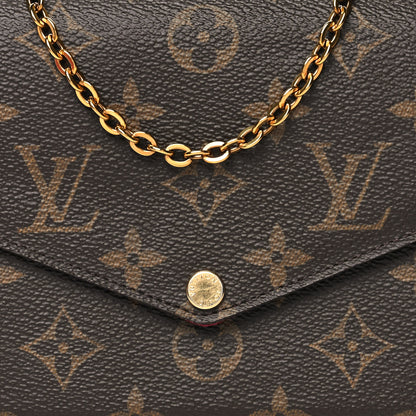 Louis Vuitton Monogram Pochette Felicie Chain Wallet Fuchsia 9 of 12