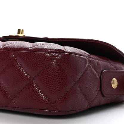 Chanel Caviar Quilted Small Messenger Flap Burgundy 9 of 9
