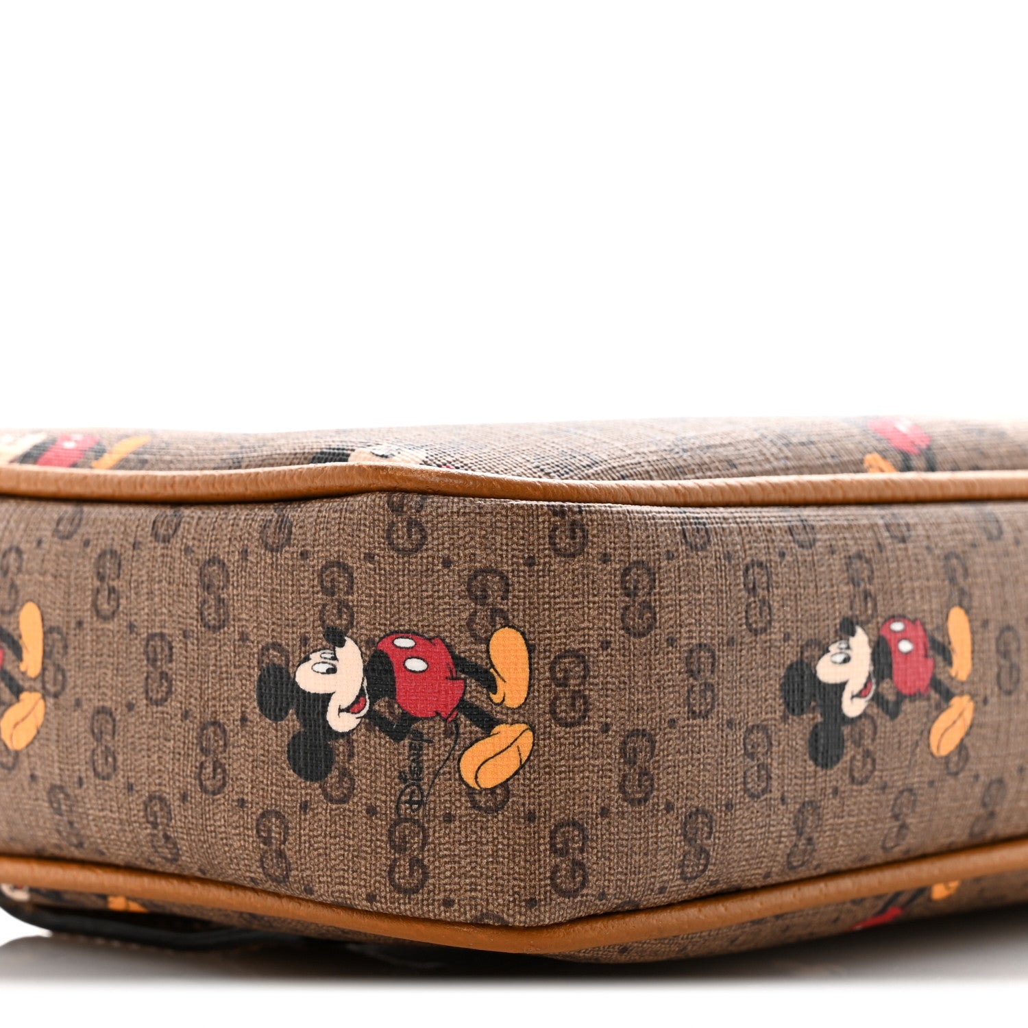 Gucci X DISNEY Mini Vintage GG Supreme Monogram Mickey Mouse Small Belt Bag 90 36 Beige Vintage Sun Oil 9 of 12