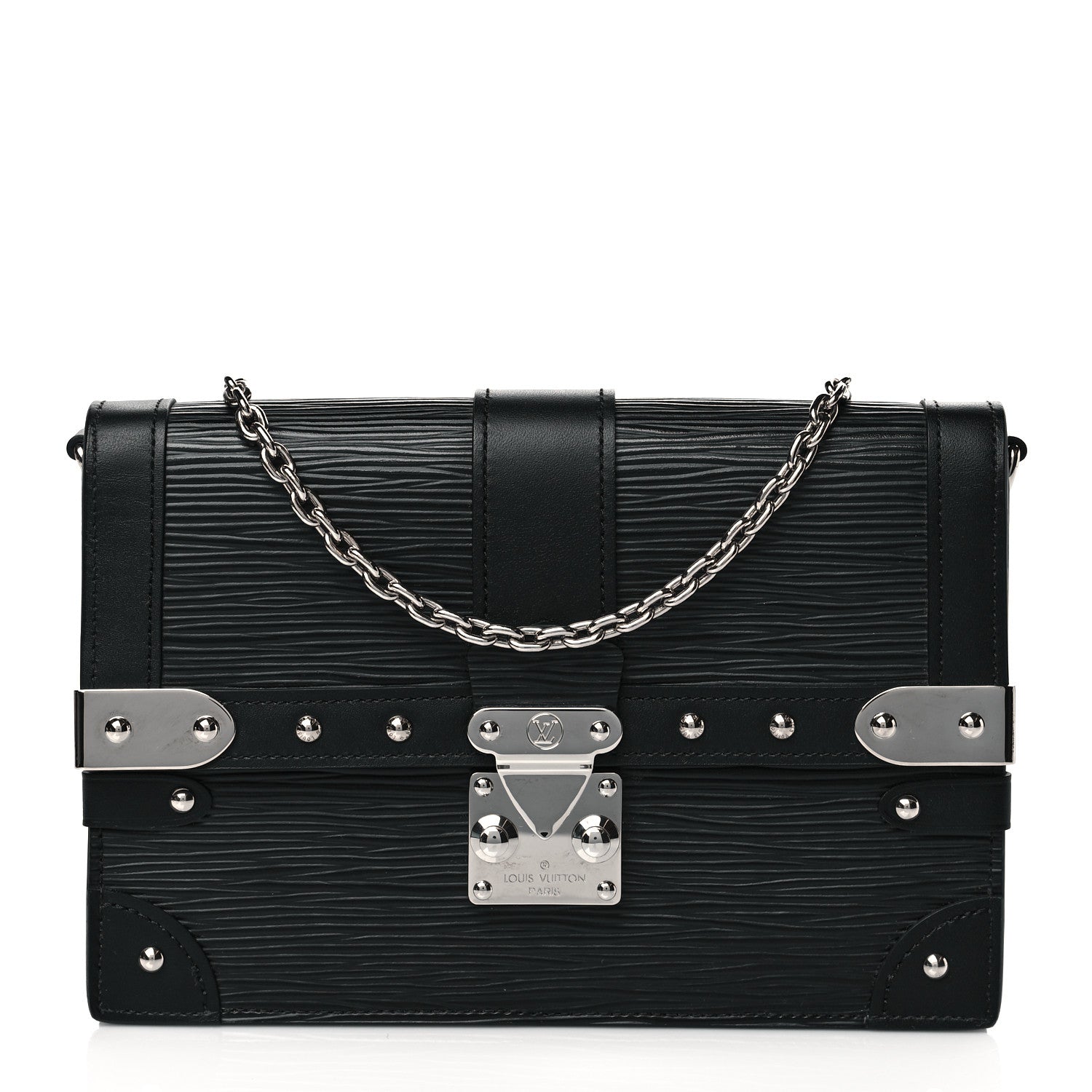 Louis Vuitton Epi Trunk Chain Wallet Black 1 of 9