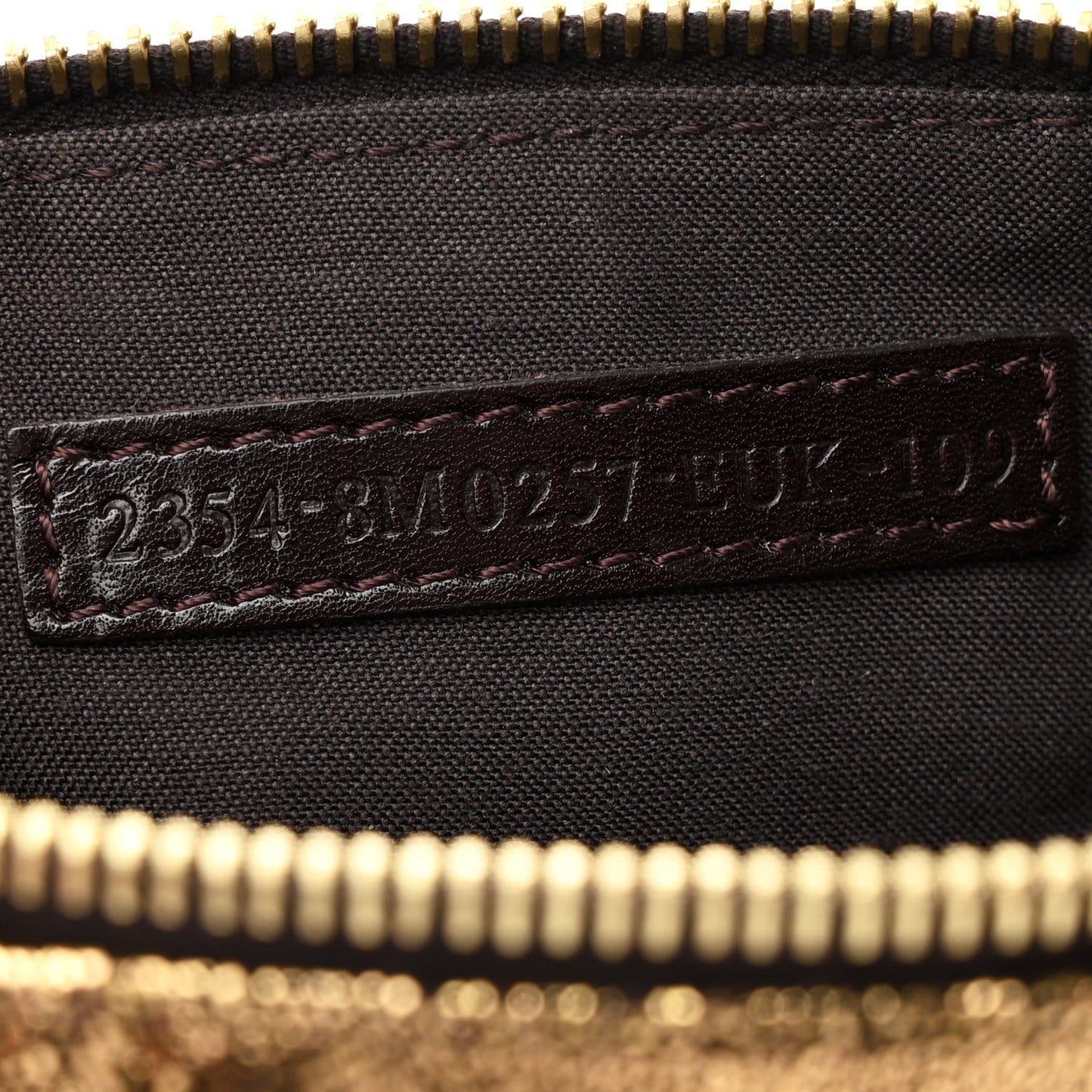 Metallic Canvas Pochette Gold