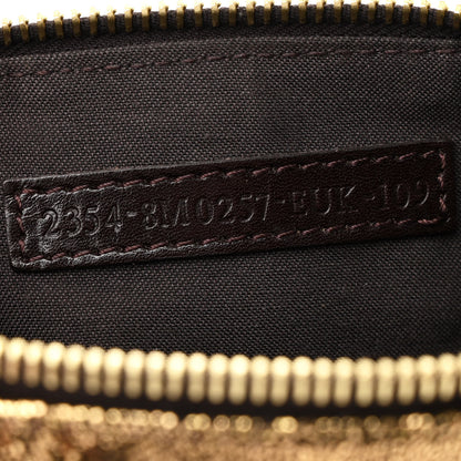 Fendi Metallic Canvas Pochette Gold 8 of 12