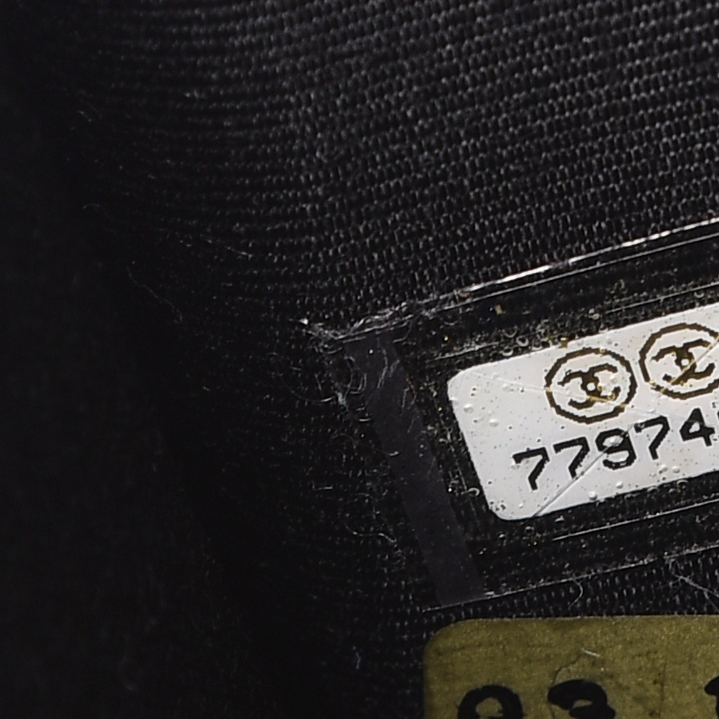 Printed Canvas Symbols Pochette Black