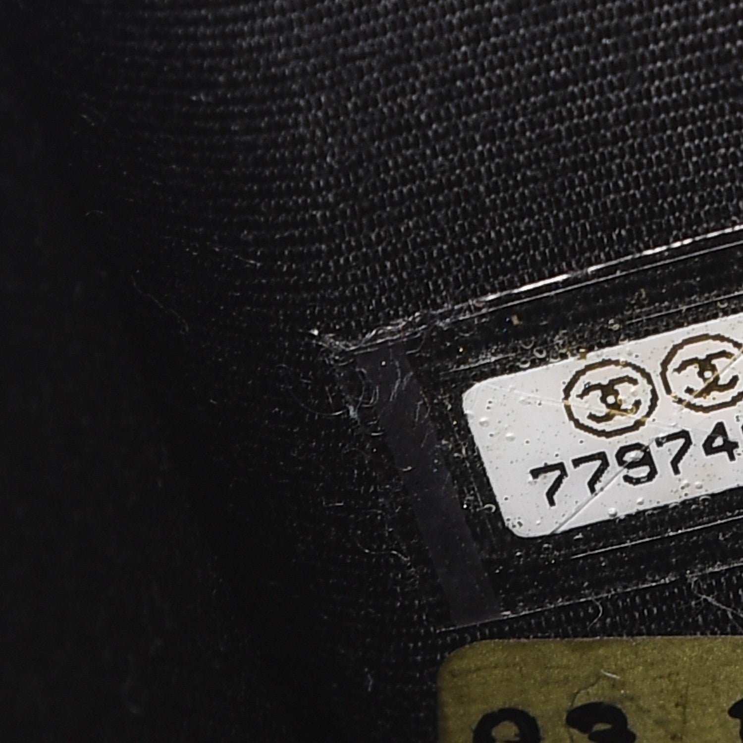 Chanel Printed Canvas Symbols Pochette Black 8 of 8