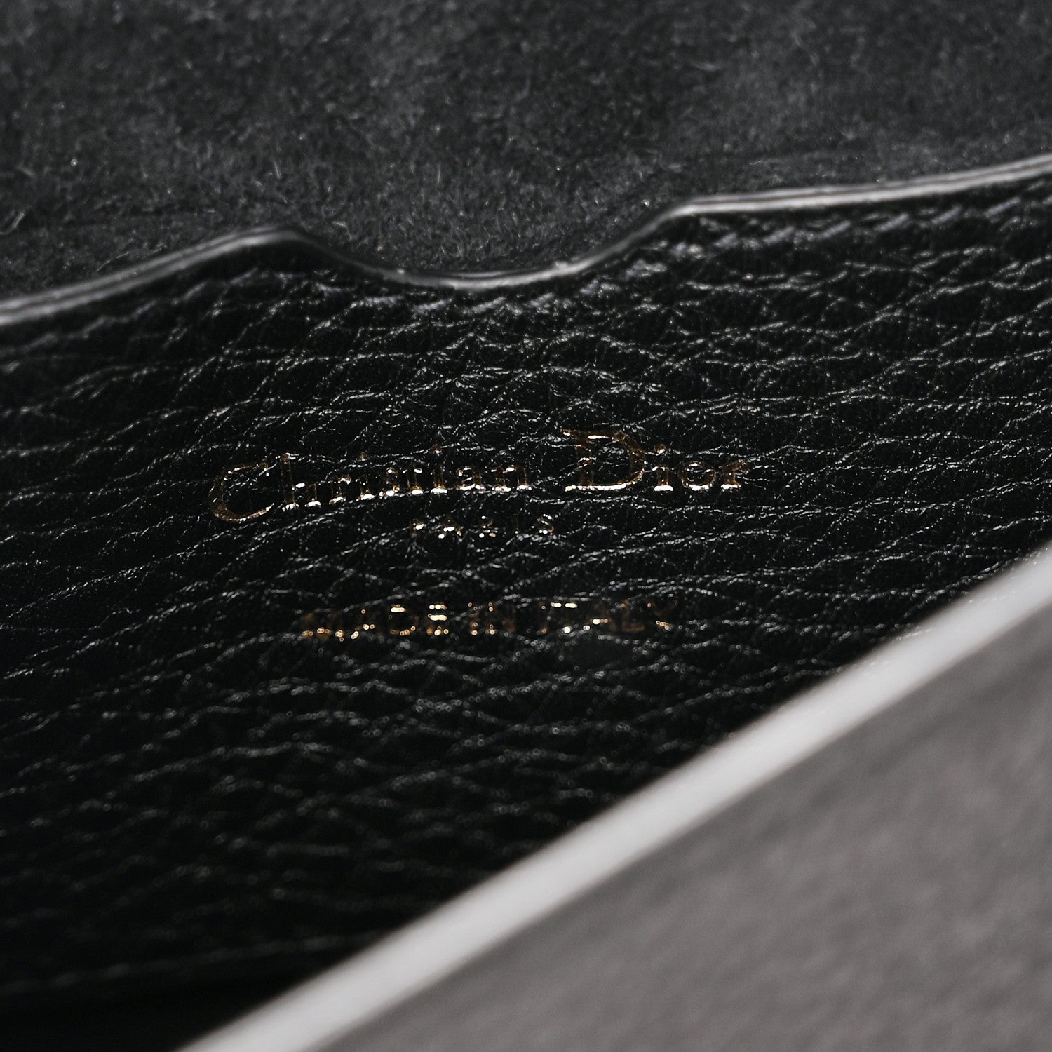 Christian Dior Grained Calfskin Medium Bobby Flap Black 6 of 11